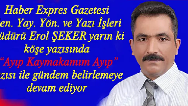 Köşe yazısı ile bomba gibi geliyor