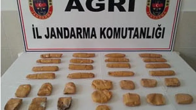 AĞRI'DA 3 KİLO MORFİN ELE GEÇİRİLDİ