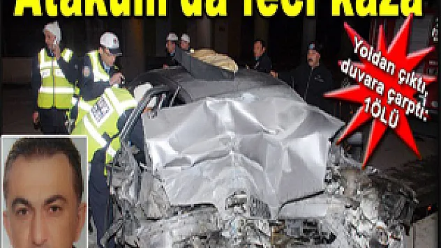 Yoldan çıktı, duvara çarptı: 1 ölü