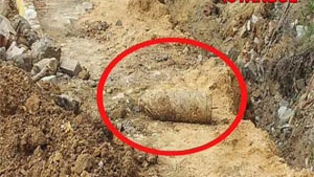 Mezarlıkta patlamamış top mermisi bulundu