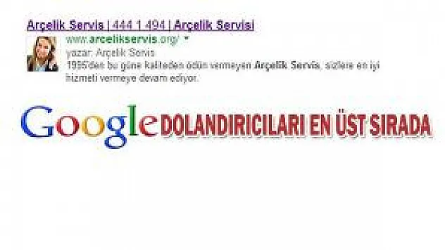 Korsan Arçelik servislerine dikkat!