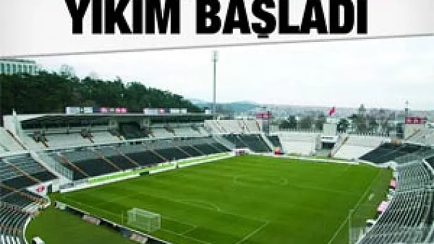 İnönü Stadı'nda yıkım başladı