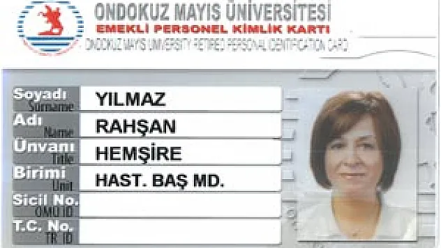 Omü'de Emekli Personele Kimlik Kartı