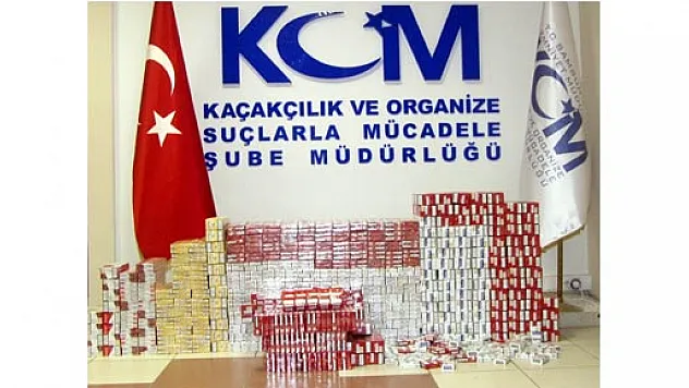 YOLCU OTOBÜSÜNDE 5 BİN 480 PAKET KAÇAK SİGARA ELE GEÇTİ