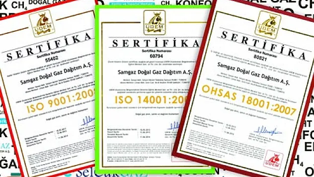 SAMGAZ, KALİTE BELGELERİNİ YENİLEDİ