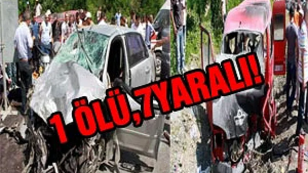  SAMSUN'DA TRAFİK KAZASI: 1 ÖLÜ, 7 YARALI