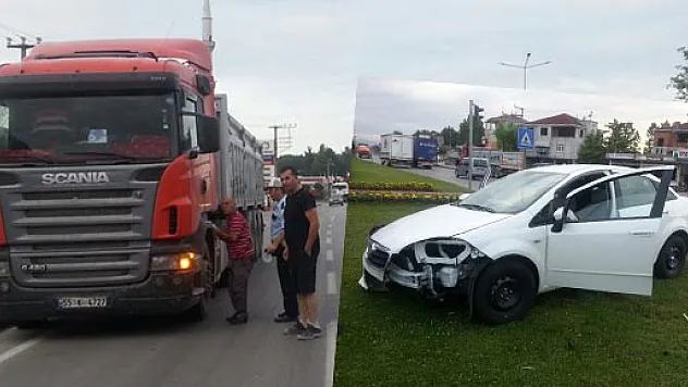  ÇARŞAMBA'DA KAZA:1 YARALI