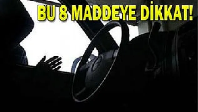Aracınızın çalınmasını istemiyorsanız..