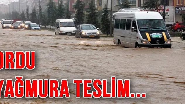 Ordu Yağmur'a teslim....