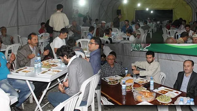 Çarşamba Müftülüğünde Dikbıyık'ta İftar Çadırı. 