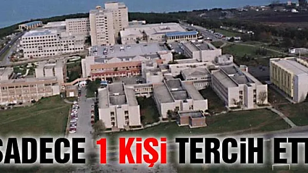 41 Kontenjanı Bulunan Bölümü Sadece 1 Kişi Tercih Etti