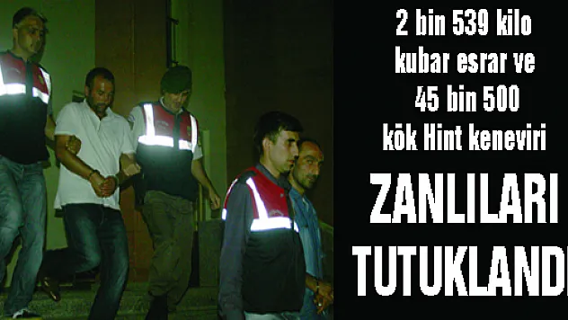 AYVACIK'TA YAKALANAN ESRAR ZANLILARI TUTUKLANDI
