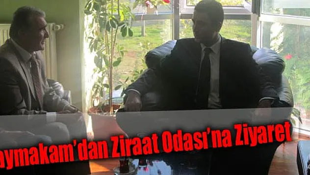 Ayvacık Kaymakamından Ziraat Odası Yönetimini Ziyaret
