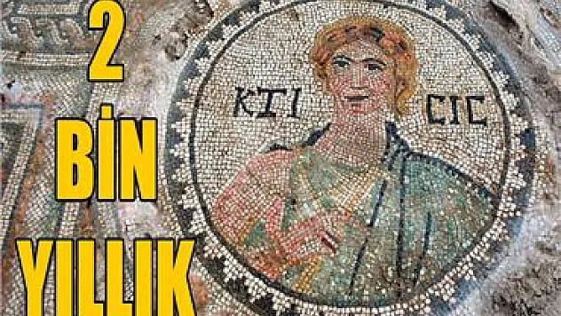 Amasya'da 2 bin yıllık tanrıçalı mozaik bulundu