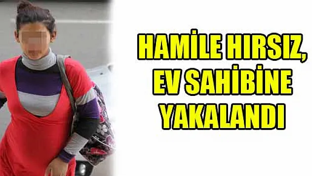HAMİLE HIRSIZ, EV SAHİBİNE YAKALANDI