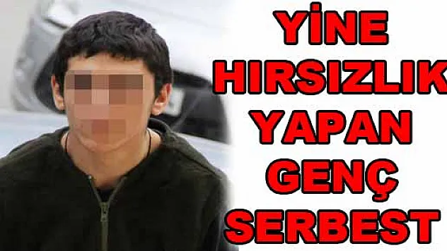 YİNE HIRSIZLIK YAPAN GENÇ SERBEST