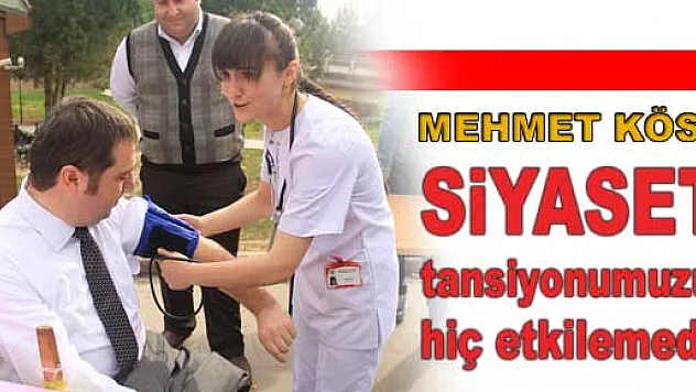  Köse, 'Siyaset tansiyonumuzu hiç etkilemedi'