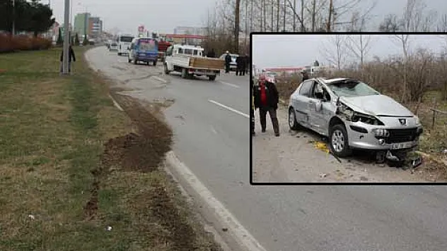 ÇARŞAMBA'DA TRAFİK KAZASI : 1 YARALI