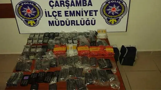 96 ADET KAÇAK CEP TELEFONU ELE GEÇİRİLDİ....