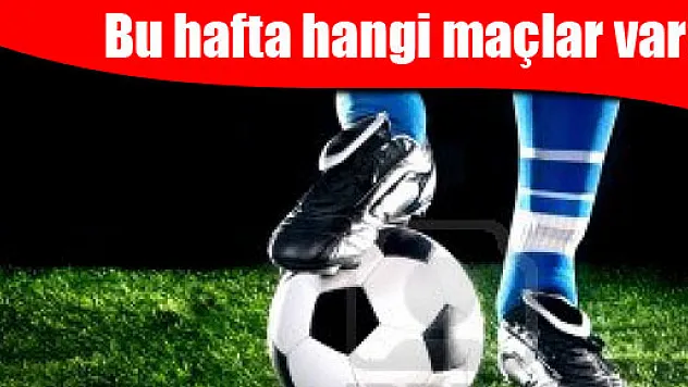 Bu hafta oynanacak müsabakalar