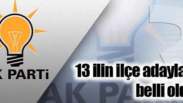 İşte AK Parti'nin 13 büyükşehir ilçe adayları