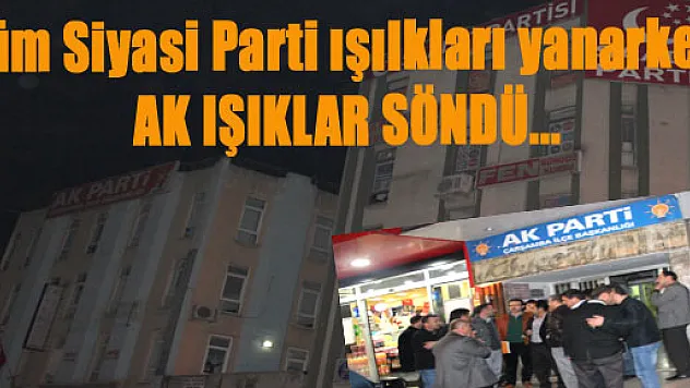 Veeee, 'AK IŞIKLAR SÖNDÜ…'