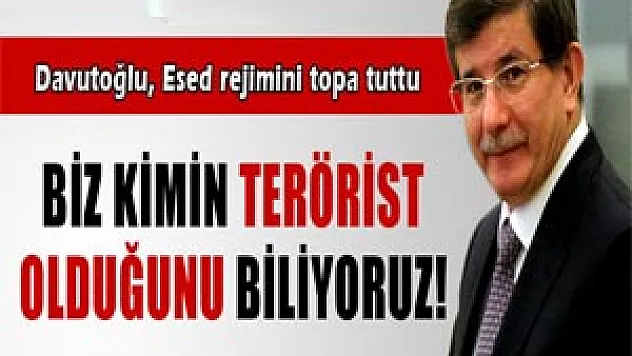 Ahmet Davutoğlu, Esed rejimini topa tuttu