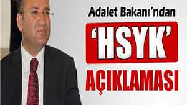 Bekir Bozdağ'dan flaş 'HSYK' açıklaması