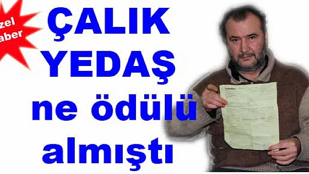 ÇALIK YEDAŞ ne ödülü almıştı?