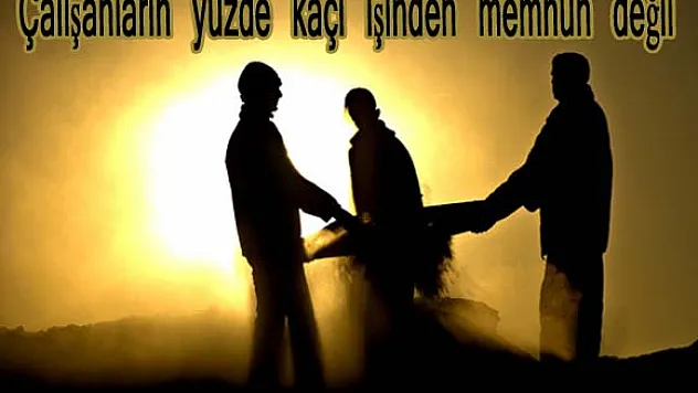 Çalışanların yüzde kaçı işinden memnun değil?
