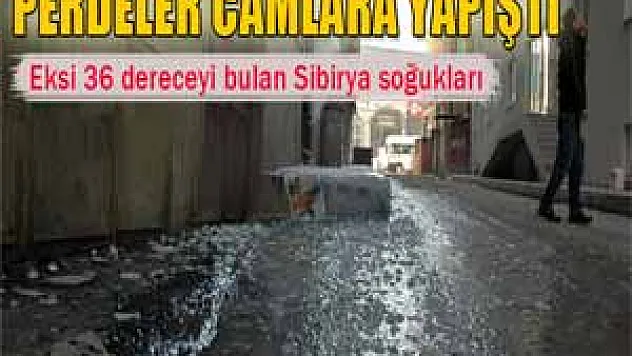 Doğu'da Sibirya soğukları perdeler cama yapıştı