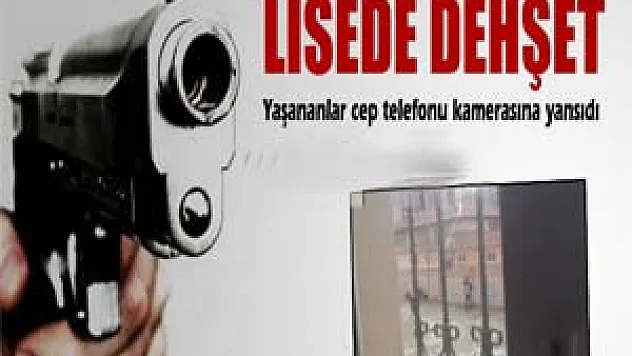 Lisenin bahçesine tabanca ile giren şahıs, polisi alarma geçirdi