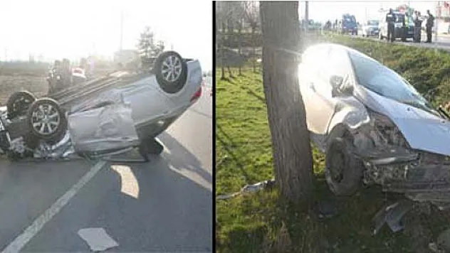 TRAFİK KAZASI: 3 YARALI...