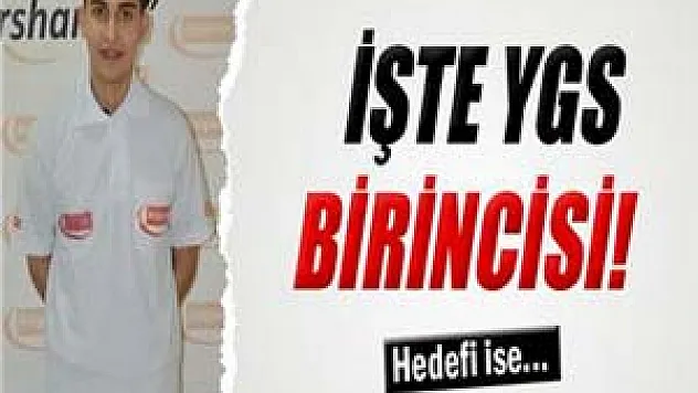YGS birinici Oğuz Türkyılmaz oldu