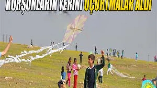 Terör olayları yerini uçurtmalara bıraktı