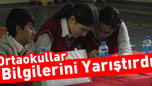 Ortaokullar Bilgilerini yarıştırdı