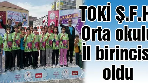 TOKİ Ş.F.H. Orta okulu İl birincisi oldu