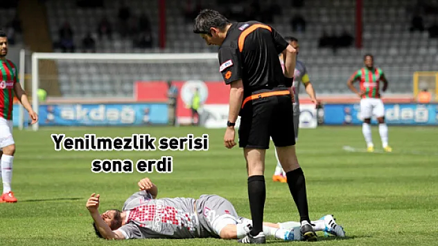 Yenilmezlik serisi sona erdi