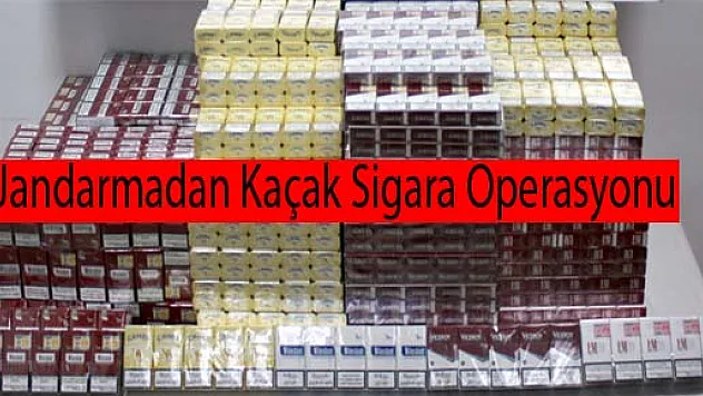Jandarmadan Kaçak Sigara Operasyonu