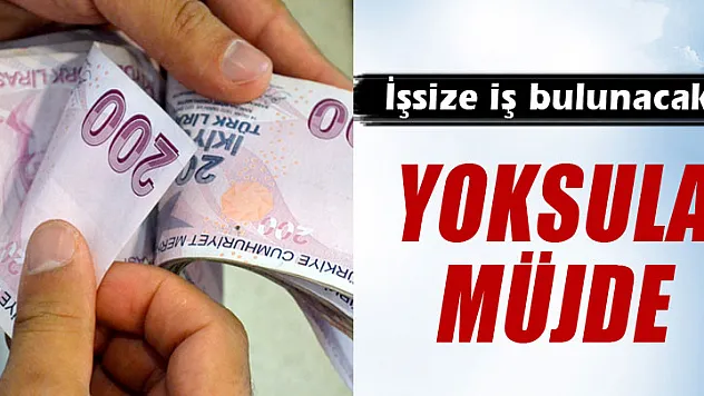 Yoksul çalışana da maaş geliyor