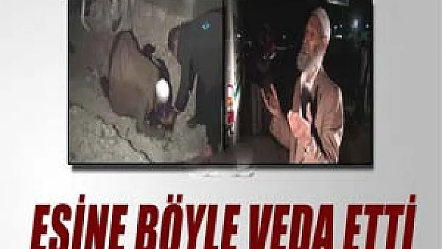 Trafik kazasında vefat eden eşe veda