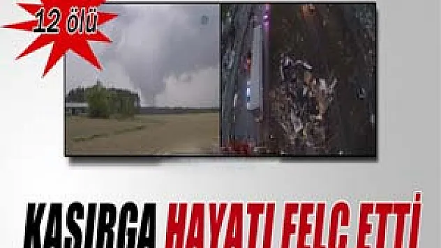 Kasırga hayatı felç etti: 12 ölü