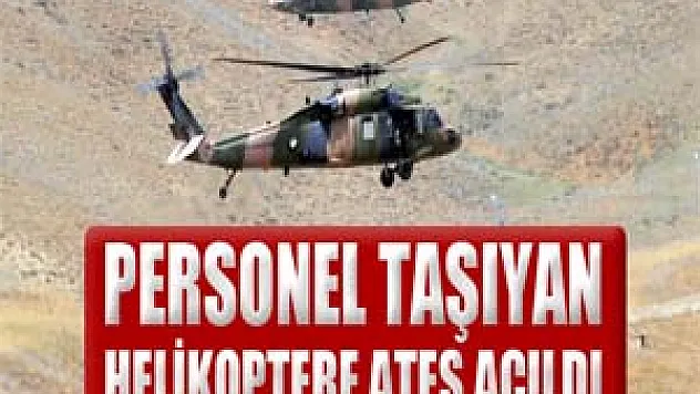 Personel taşıyan s-70 Skorsky tipi helikoptere ateş açıldı