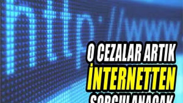 Trafik cezaları internetten sorgulanabilecek