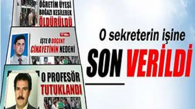 Dekanın istifası istendi, sekreterin işine son verildi