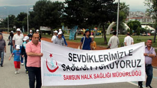 Samsun'da Sağlıklı Yaşam Yürüyüşü