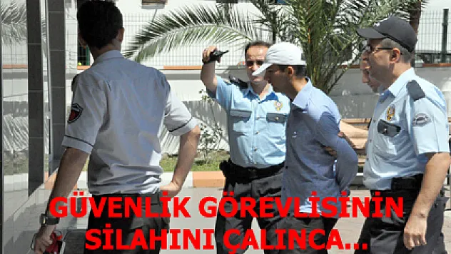 ZİRAAT BANKASI GÜVENLİĞİNİN SİLAHINI ÇALINCA... 