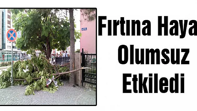 Fırtına Hayatı Olumsuz Etkiledi