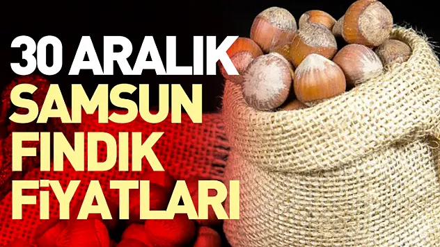 30 Aralık 2025 Samsun Fındık Fiyatları