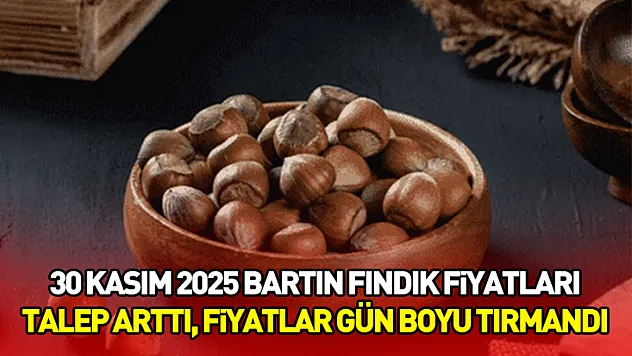 30 Kasım 2025 Bartın Fındık Fiyatları | Talep Arttı, Fiyatlar Gün Boyu Tırmandı